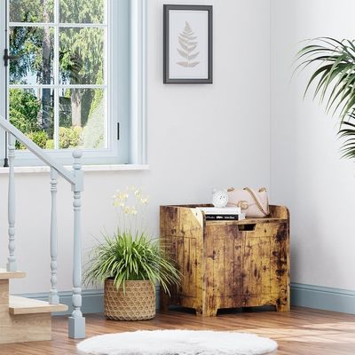 Caja de almacenamiento de entrada de madera para sala de estar Logotipo personalizado Caja de almacenamiento de juguetes aceptable