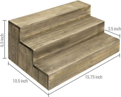 Orden de OEM aceptable de madera postre Stand Cupcake Riser Display para ocasiones especiales