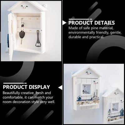 Montador de pared náutica de madera colgante decorativo portador de llaves hecho a mano para edificios de oficinas