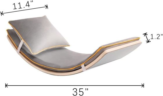 Tabla de equilibrio de madera de 35 pulgadas para niños niños adolescentes adultos juguetes de madera para niños Montessori juguetes de aprendizaje rocker