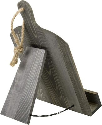 Porta libros de recetas de madera rústica ajustable y plegable para el almacenamiento de la cocina