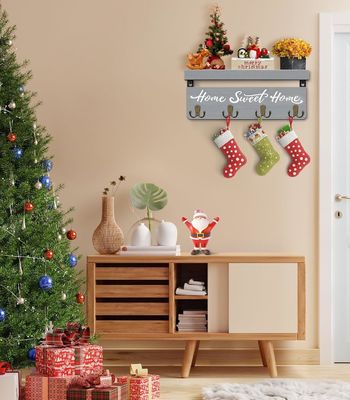 Forma personalizada Portador de llaves de madera montado en la pared colgador de llaves organizar su colección de llaves