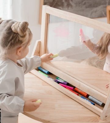 Costo de la muestra e impresión 4 en 1 caballete de mesa de madera para resultados de muestra profesionales