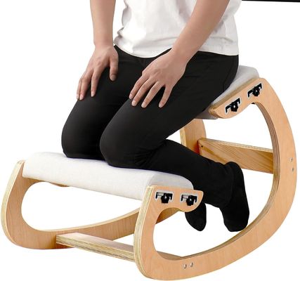Tiendas de regalos Mejora tu postura con un asiento en ángulo silla mecedora ergonómica de madera