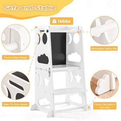 Muebles de la sala de estar Niños Cocina Paso taburete para el aprendizaje Torre de pie