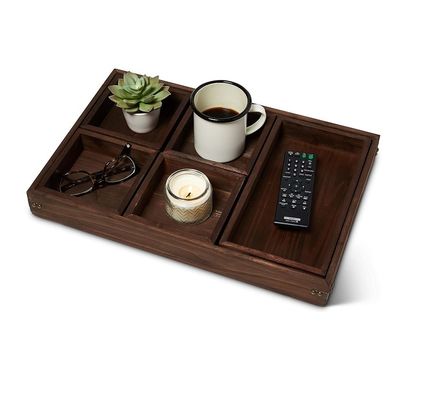 Bloques de corte Servicio personalizado 18.5 X 12 pulgadas Gran sofá rústico de café y sofá servir bandeja para alimentos