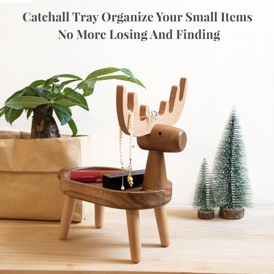 Home Decorativa bandeja de madera con forma personalizada 7.75 "L x 7.75"