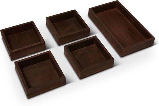 Bloques de corte Servicio personalizado 18.5 X 12 pulgadas Gran sofá rústico de café y sofá servir bandeja para alimentos