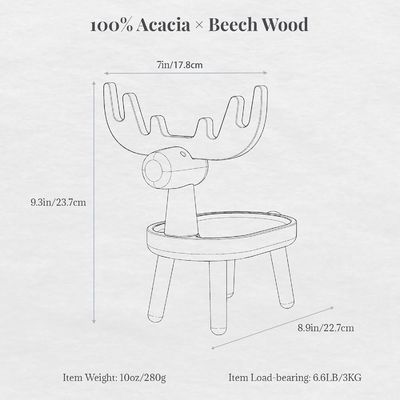 Home Decorativa bandeja de madera con forma personalizada 7.75 "L x 7.75"