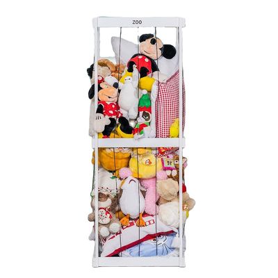 Almacenamiento de bolas Organizador de jaulas de animales de zoológico Diseño funcional para porta juguetes de peluche rellenos