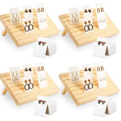 Portador de pendientes multifunción para exhibición y almacenamiento organizado de joyas