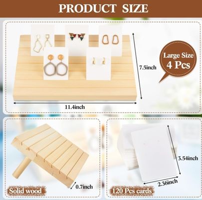 Portador de pendientes multifunción para exhibición y almacenamiento organizado de joyas