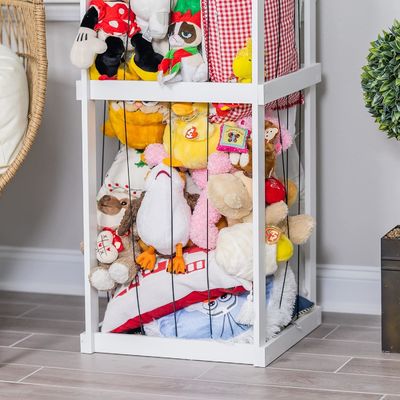 Almacenamiento de bolas Organizador de jaulas de animales de zoológico Diseño funcional para porta juguetes de peluche rellenos