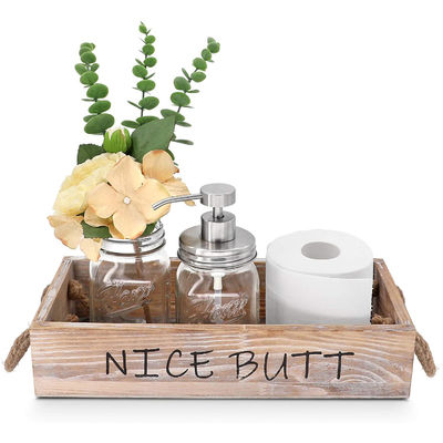 Envases para alimentos de madera industriales para almacenamiento de pan, frutas y decoración del hogar hechos a mano