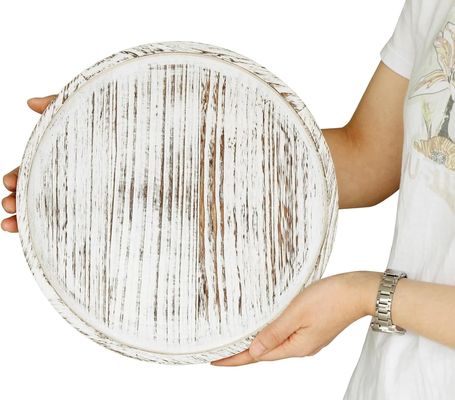 Número de niveles de mesa de madera rústica de 12 pulgadas para la mesa de café de la granja