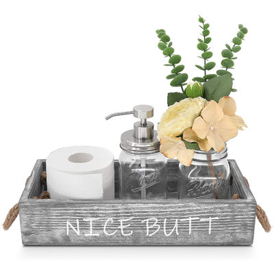 Envases para alimentos de madera industriales para almacenamiento de pan, frutas y decoración del hogar hechos a mano