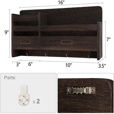 Estante montado en la pared Ropa colgante portador de llaves para la pared logotipo decorativo personalizado