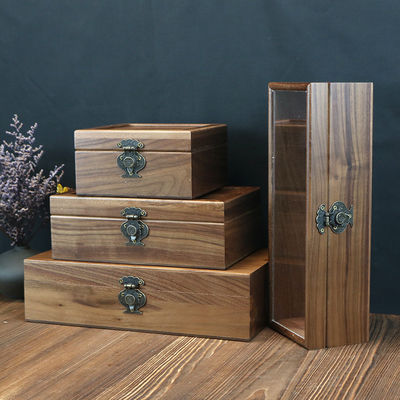 Cajas de regalo de madera industrial para joyas y artículos de belleza