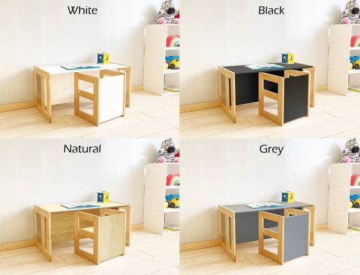 Silla de mesa Montessori funcional y de ahorro de espacio para muebles de dormitorio para niños