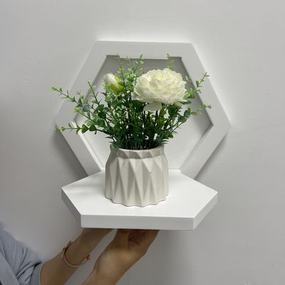 PANEL ahorrador de espacio Estante de madera para exhibir flores y organizar artículos para el hogar