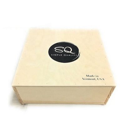 Vitalucks Embalaje personalizado de tarta de manzana Caja de madera ecológica para regalos especiales