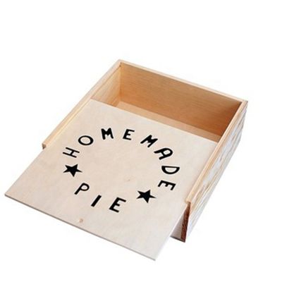 Vitalucks Embalaje personalizado de tarta de manzana Caja de madera ecológica para regalos especiales