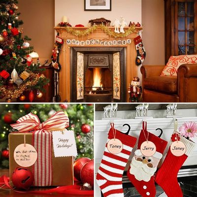 Artesanías decorativas Coaster de madera de 3,5 a 4 pulgadas Madera natural sin terminar con agujero sostenible