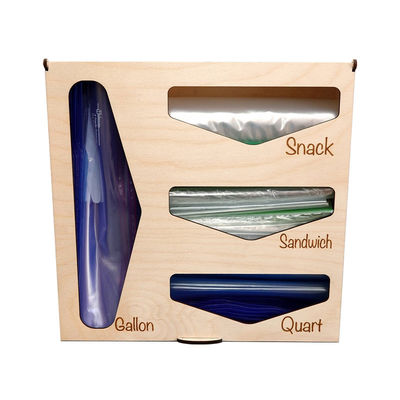 Conveniente organizador de bolsas con tapa con bisagra Impresión personalizada para todas sus soluciones de almacenamiento