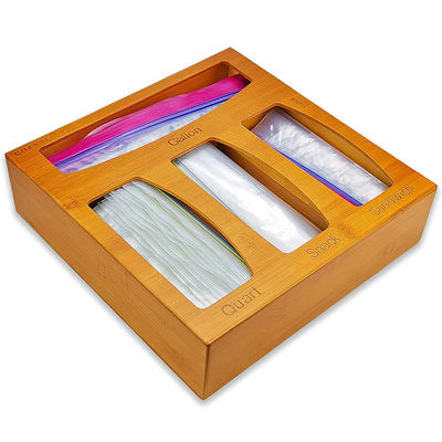 Conveniente organizador de bolsas con tapa con bisagra Impresión personalizada para todas sus soluciones de almacenamiento