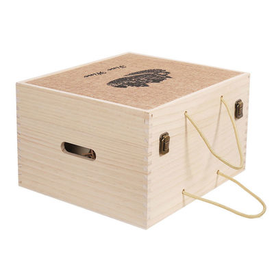 2-6 botellas Caja de vino de madera sólida para regalo Pedido personalizado Aceptado inmediatamente