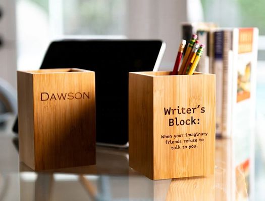 Contenedor de caja para lápices y lápices de estilo moderno de madera