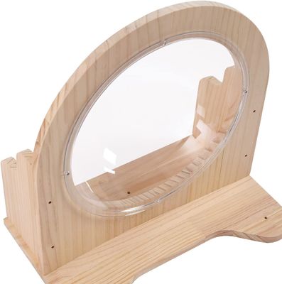 Casa cápsula espacial de gato de madera montada en la pared Muebles transparentes para gatos de interior