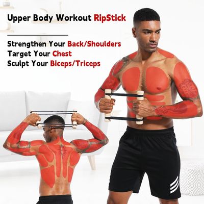 Logotipo personalizado y bandas de resistencia ajustables Equipo de ejercicios de la parte superior del cuerpo para gimnasio en casa