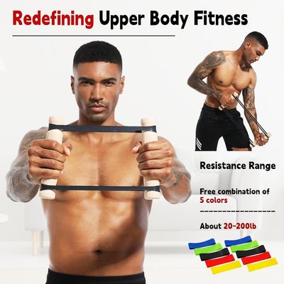 Logotipo personalizado y bandas de resistencia ajustables Equipo de ejercicios de la parte superior del cuerpo para gimnasio en casa