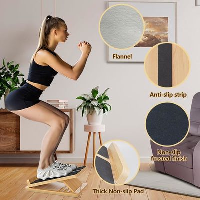Tabla de inclinación ajustable para el estiramiento de la pantorrilla y la flexibilidad del tobillo Tabla inclinada de madera