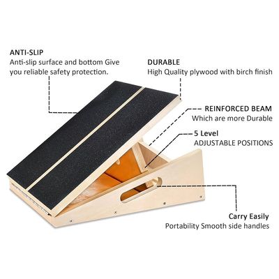 Mejora tu rutina de ejercicios con esta tabla de inclinación profesional y estirador de pantorrilla