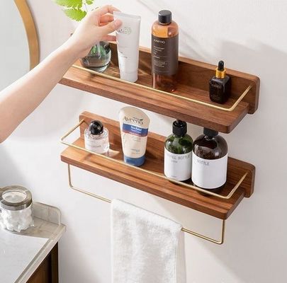 Estante de pared moderno y elegante Muebles de almacenamiento colgantes Muebles de metal Estantes de libros de la sala de estar de madera