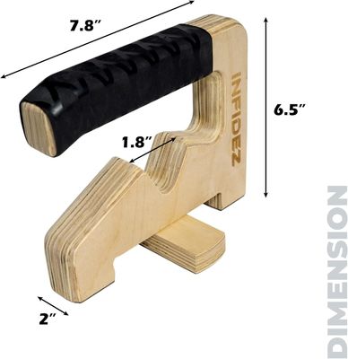 Soportes de tirón y empuje de madera soporte de banda de resistencia equipo de calistenia antideslizante