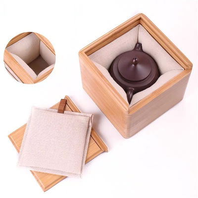 Material Estructura Madera sólida Rectángulo hecho a mano Knick Knacks Joyería Caja de regalo de bambú