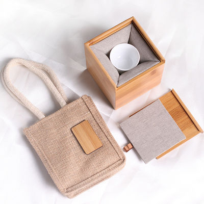 Material Estructura Madera sólida Rectángulo hecho a mano Knick Knacks Joyería Caja de regalo de bambú