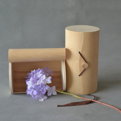 Tamaño personalizado Cuadrado Decorativo Vacío Navidad Natural Abedul Madera Corteza Caja de embalaje regalo