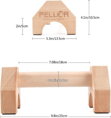 Push Up Bars Equipo de gimnasia con esterilla antideslizante Entrenamiento ejercicio sólido Mujeres Hombres Fitness portátil según su solicitud