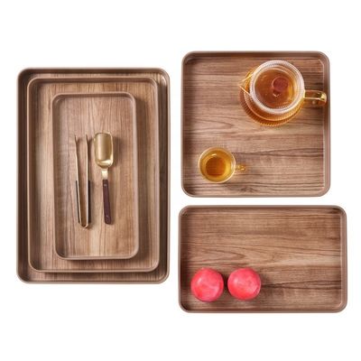 bandeja de servicio de madera personalizada en su elección o de color simple para el almacenamiento de la cocina moderna