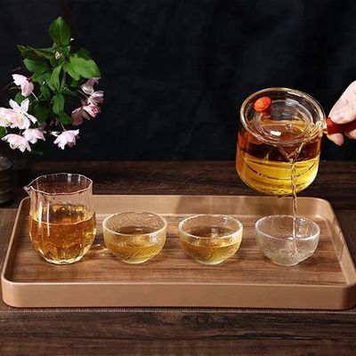 bandeja de servicio de madera personalizada en su elección o de color simple para el almacenamiento de la cocina moderna