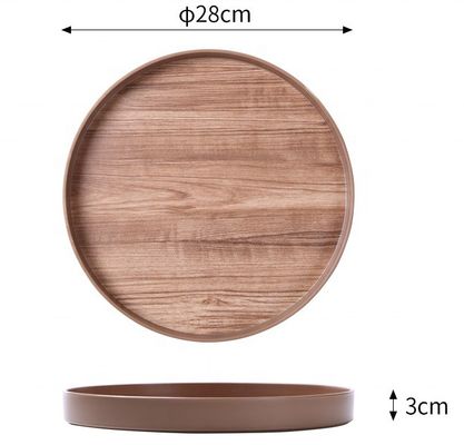 bandeja de servicio de madera personalizada en su elección o de color simple para el almacenamiento de la cocina moderna