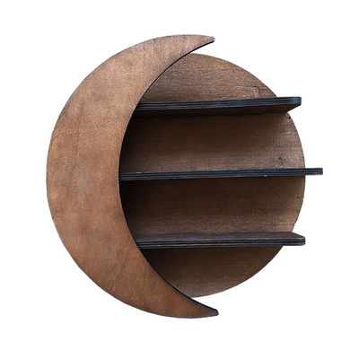 Muebles de la sala de estar Montado en la pared Plataforma de cristal lunar flotante para almacenamiento de aceite esencial