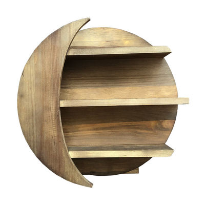 Muebles de la sala de estar Montado en la pared Plataforma de cristal lunar flotante para almacenamiento de aceite esencial