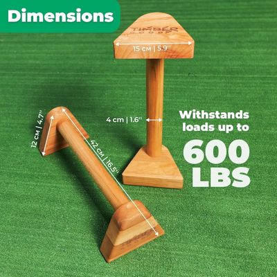 Logotipo personalizado Musculo de madera Push up Stands para Calisthenics Equipo de gimnasio de entrenamiento