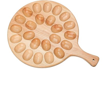 Plato de huevo de madera y tablero de charcutería para la Navidad de Pascua Diseño funcional