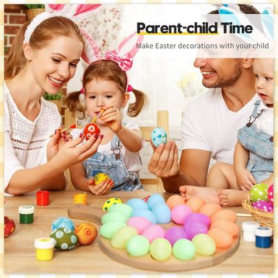 Plato de huevo de madera y tablero de charcutería para la Navidad de Pascua Diseño funcional